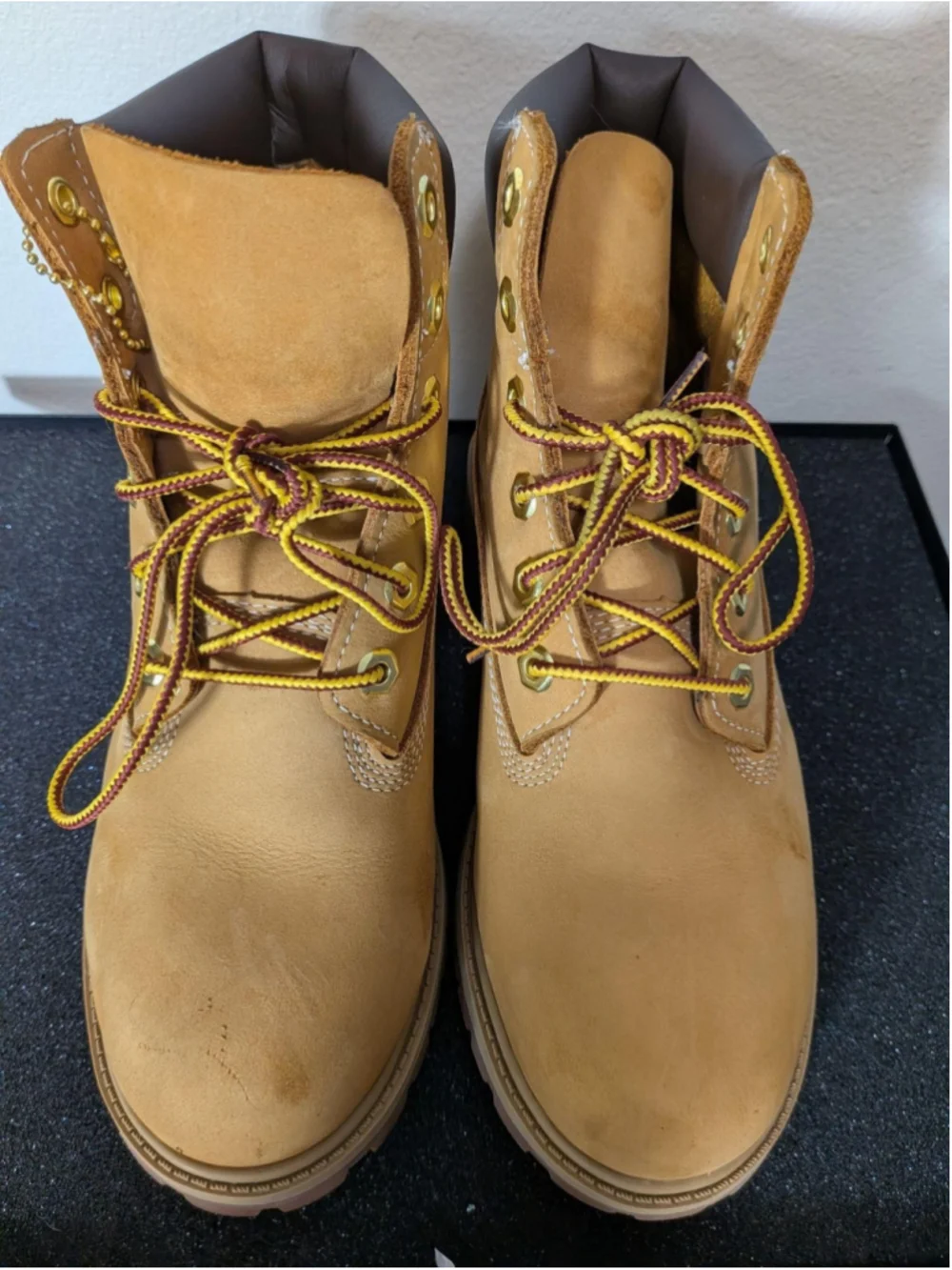 Timberland Nubuck Ankle Boots Kids Size 5M Beige Combat Work TB112909713